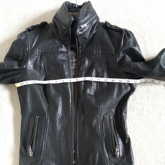 MACKAGE Nev Black Leather Jacket Coat - Picture 9 of 13